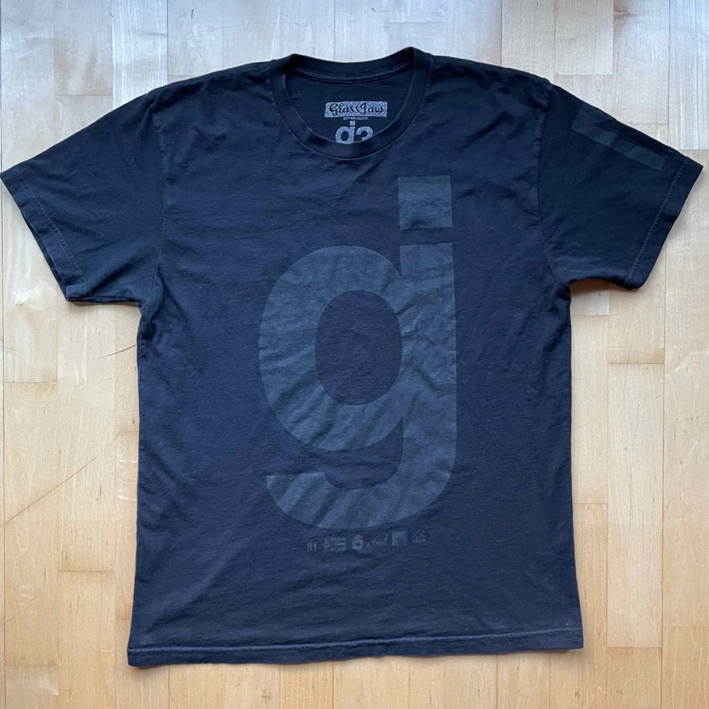 Glassjaw GJ Official BLACK ON BLACK T-Shirt